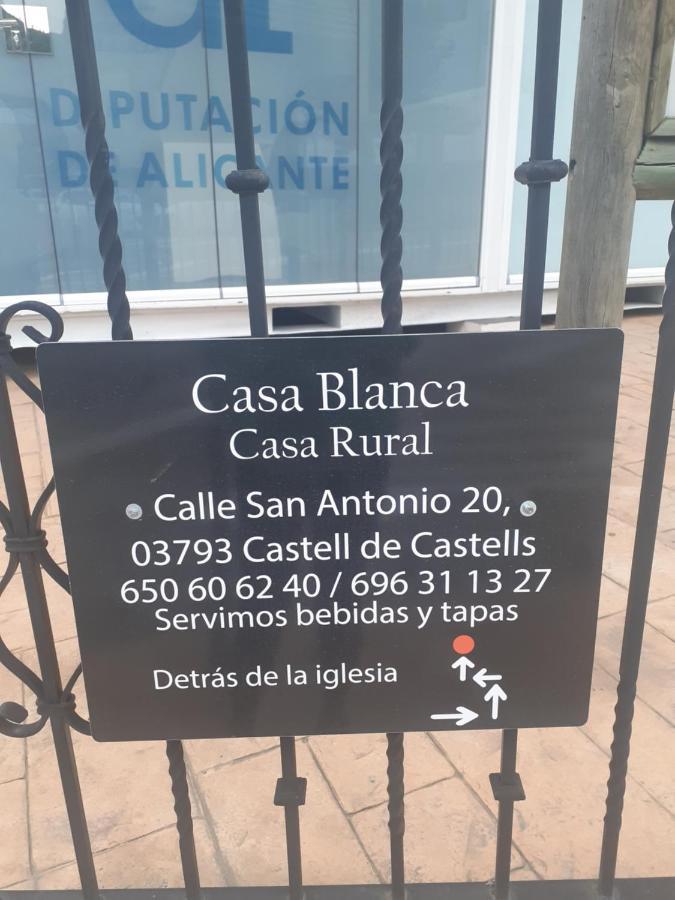 Casa Blanca Bed & Breakfast Castell De Castells Exterior foto